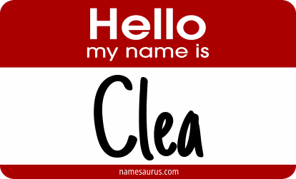 Hello my name is Clea png download