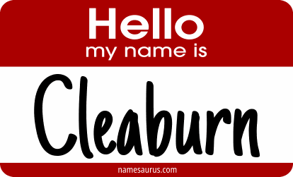 Hello my name is Cleaburn png download