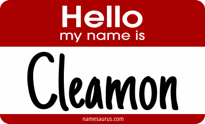 Hello my name is Cleamon png download