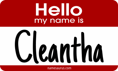 Hello my name is Cleantha png download