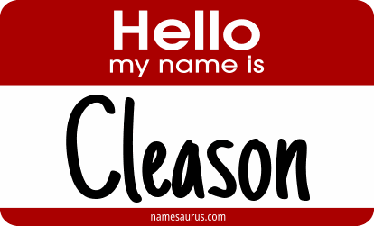 Hello my name is Cleason png download