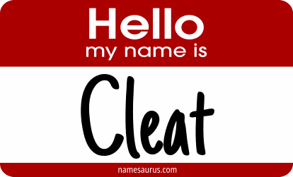 Hello my name is Cleat png download