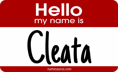 Hello my name is Cleata png download