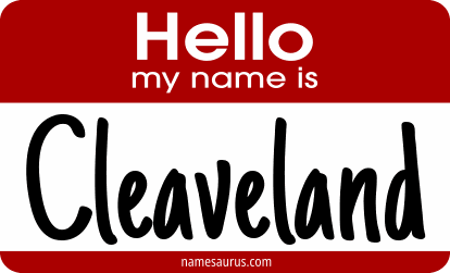 Hello my name is Cleaveland png download