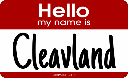 Hello my name is Cleavland png download