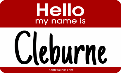 Hello my name is Cleburne png download