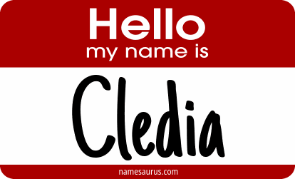 Hello my name is Cledia png download