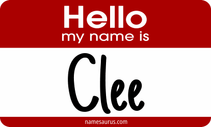 Hello my name is Clee png download