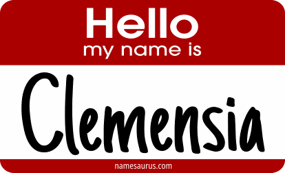 Hello my name is Clemensia png download