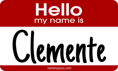 Hello my name is Clemente png download