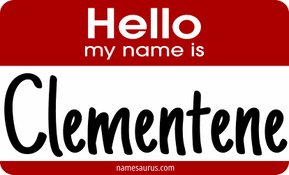 Hello my name is Clementene png download
