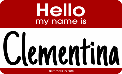 Hello my name is Clementina png download