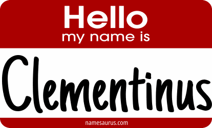 Hello my name is Clementinus png download