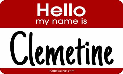 Hello my name is Clemetine png download