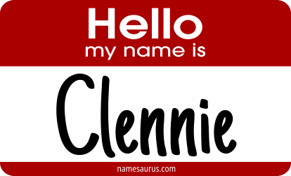 Hello my name is Clennie png download