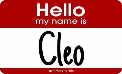 Hello my name is Cleo png download