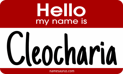 Hello my name is Cleocharia png download