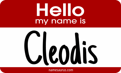 Hello my name is Cleodis png download