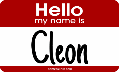 Hello my name is Cleon png download