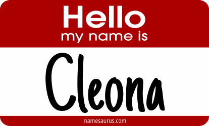Hello my name is Cleona png download