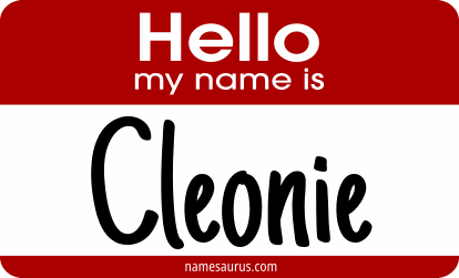 Hello my name is Cleonie png download