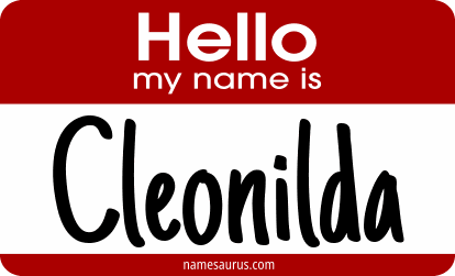 Hello my name is Cleonilda png download
