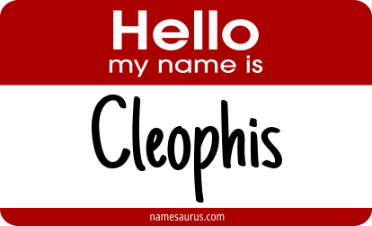 Hello my name is Cleophis png download