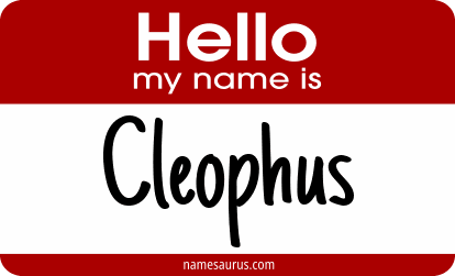 Hello my name is Cleophus png download