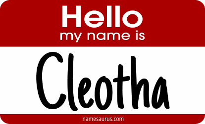 Hello my name is Cleotha png download