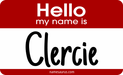 Hello my name is Clercie png download