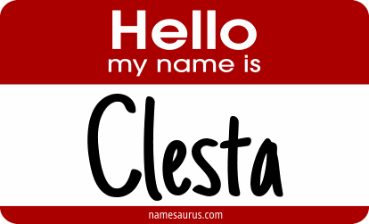 Hello my name is Clesta png download