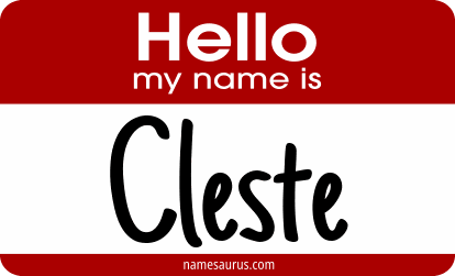 Hello my name is Cleste png download