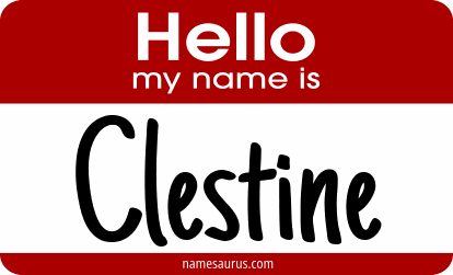 Hello my name is Clestine png download