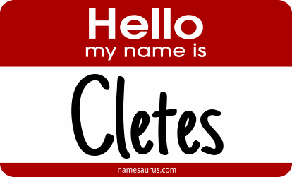 Hello my name is Cletes png download
