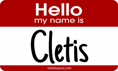 Hello my name is Cletis png download