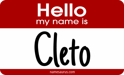 Hello my name is Cleto png download
