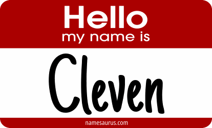 Hello my name is Cleven png download