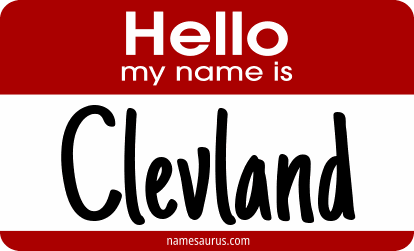 Hello my name is Clevland png download