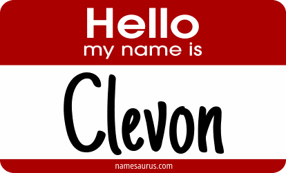 Hello my name is Clevon png download
