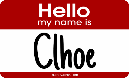 Hello my name is Clhoe png download