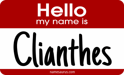Hello my name is Clianthes png download
