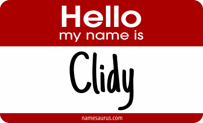 Hello my name is Clidy png download