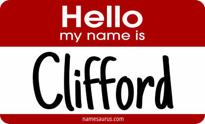Hello my name is Clifford png download