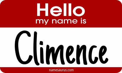 Hello my name is Climence png download