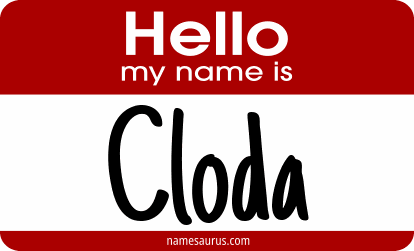 Hello my name is Cloda png download