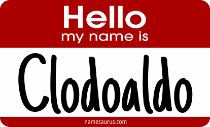 Hello my name is Clodoaldo png download