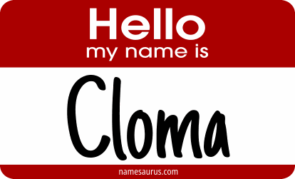 Hello my name is Cloma png download