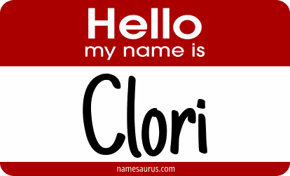 Hello my name is Clori png download