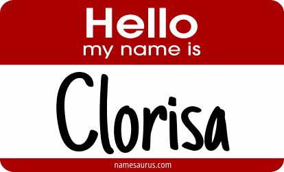Hello my name is Clorisa png download