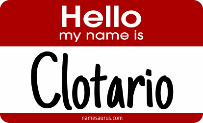 Hello my name is Clotario png download